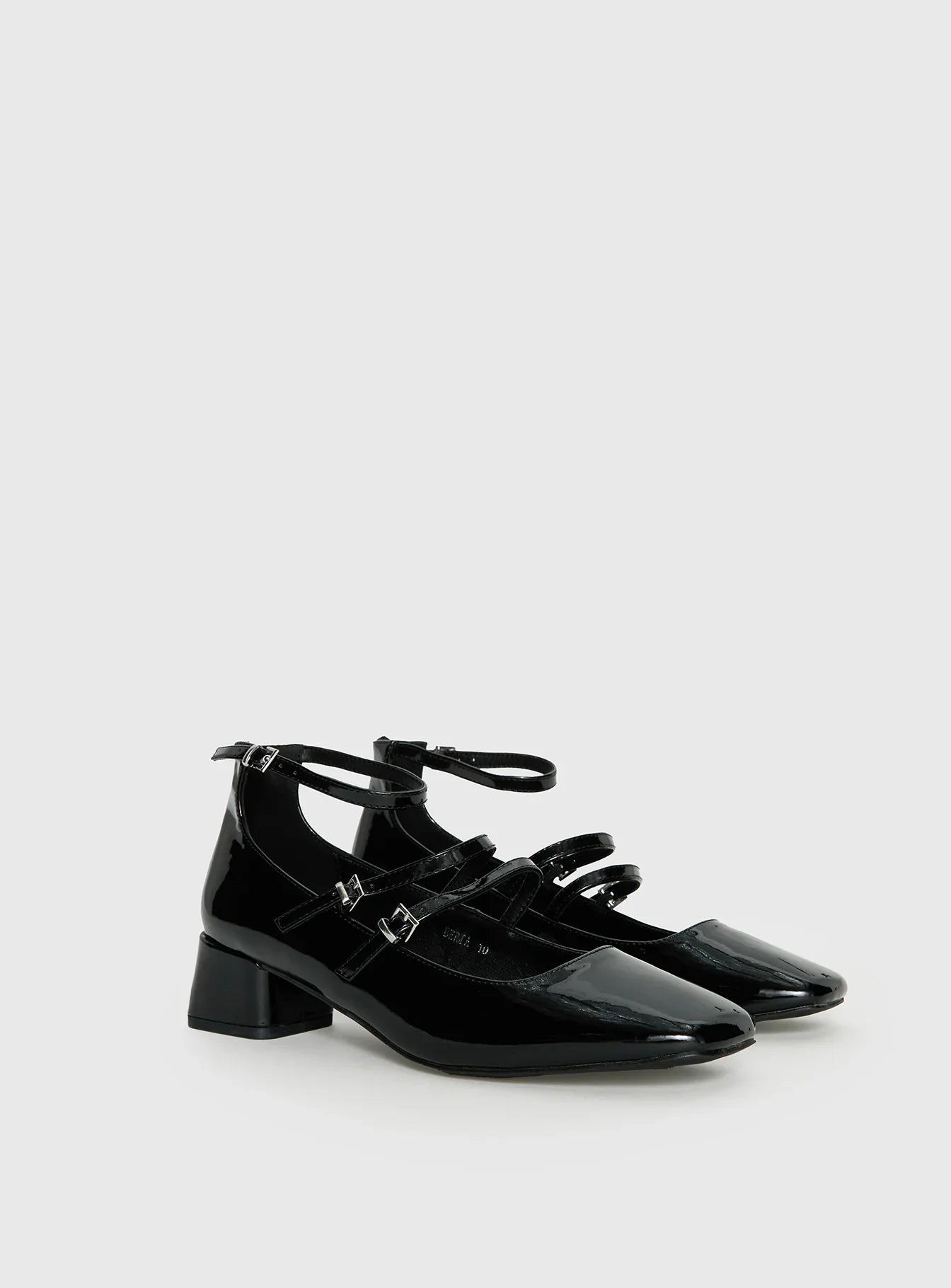 Berta Heels Black Patent