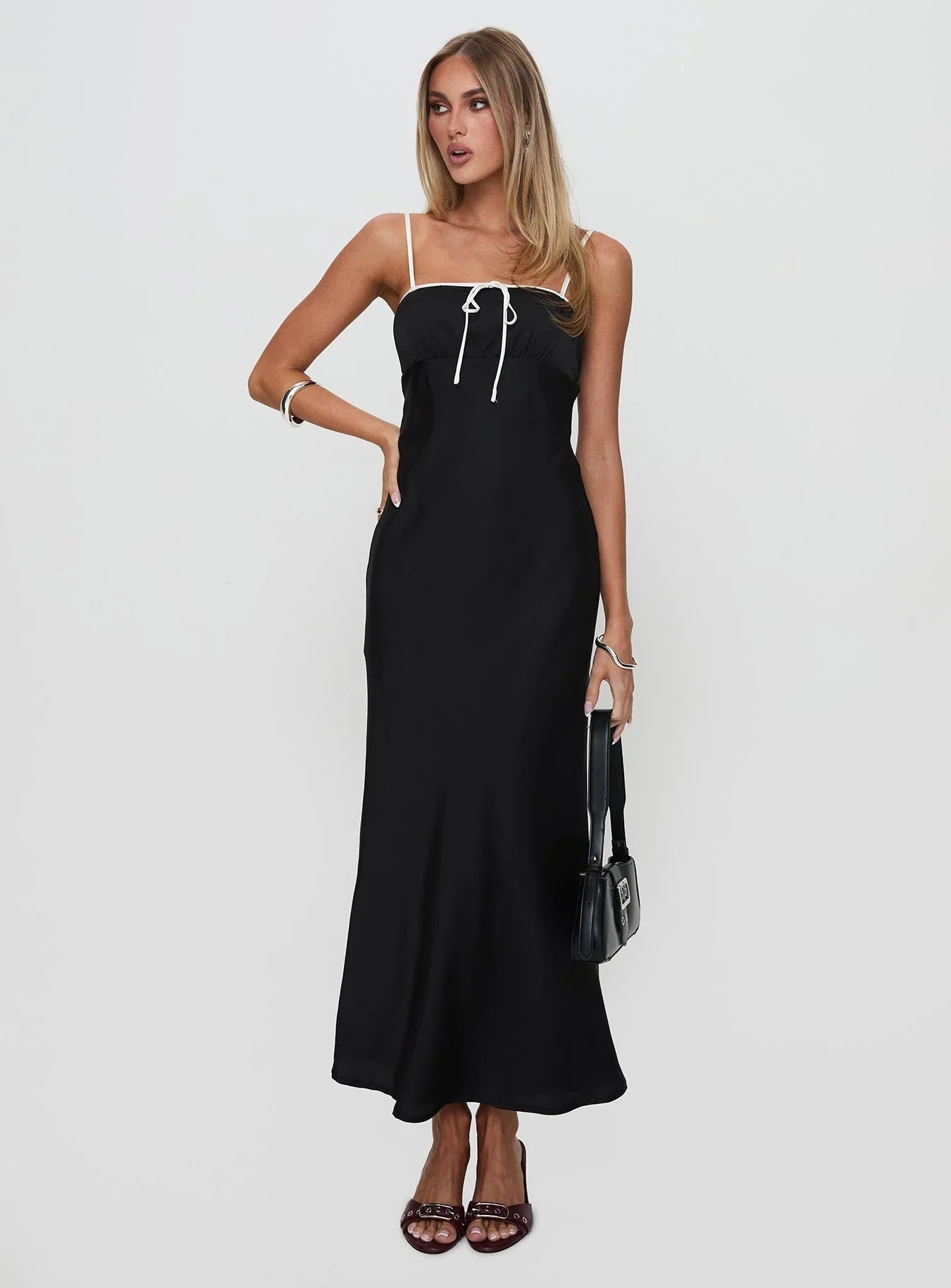 Vasiliki Maxi Dress Black White