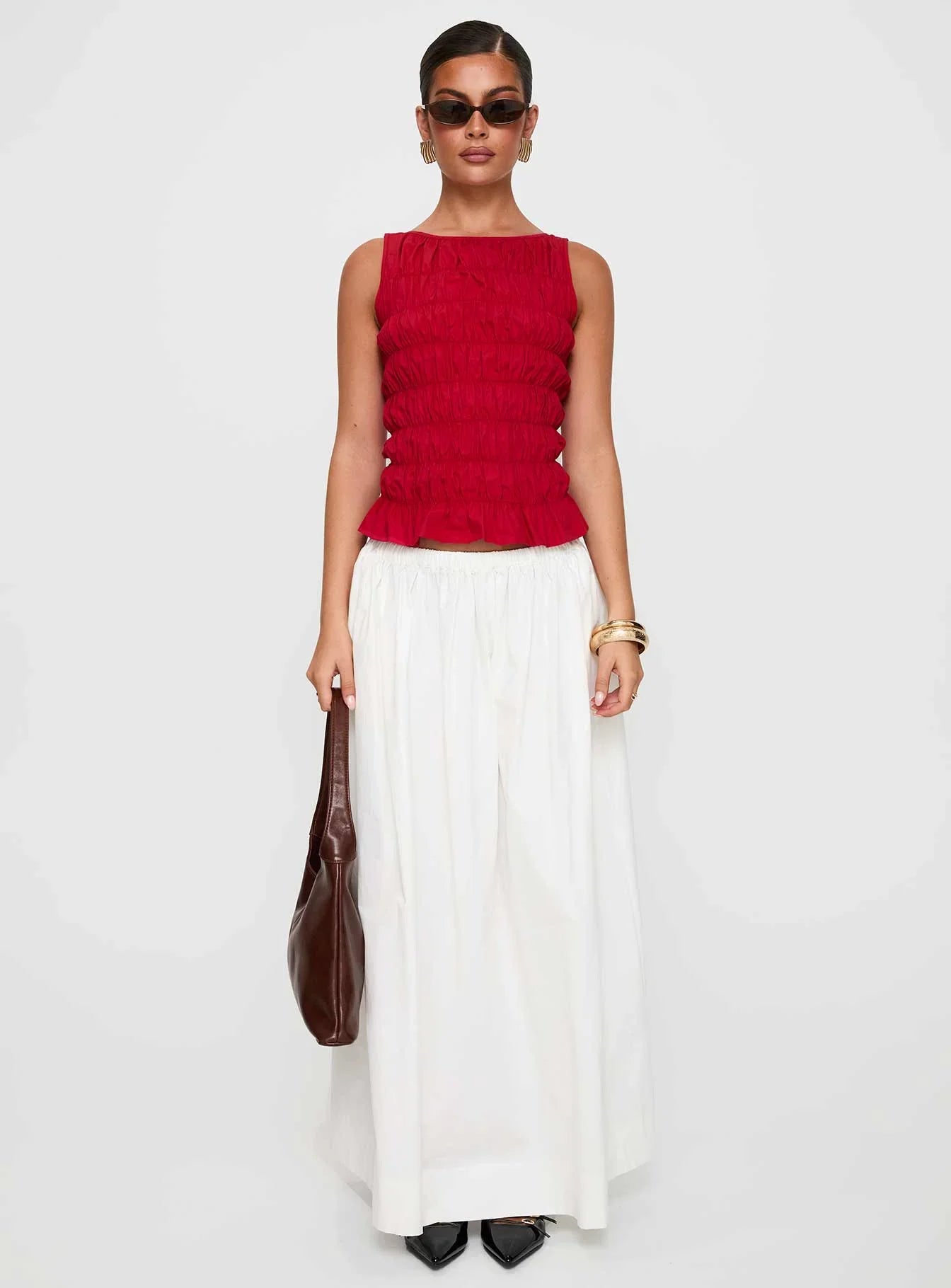 Felipa Maxi Skirt White
