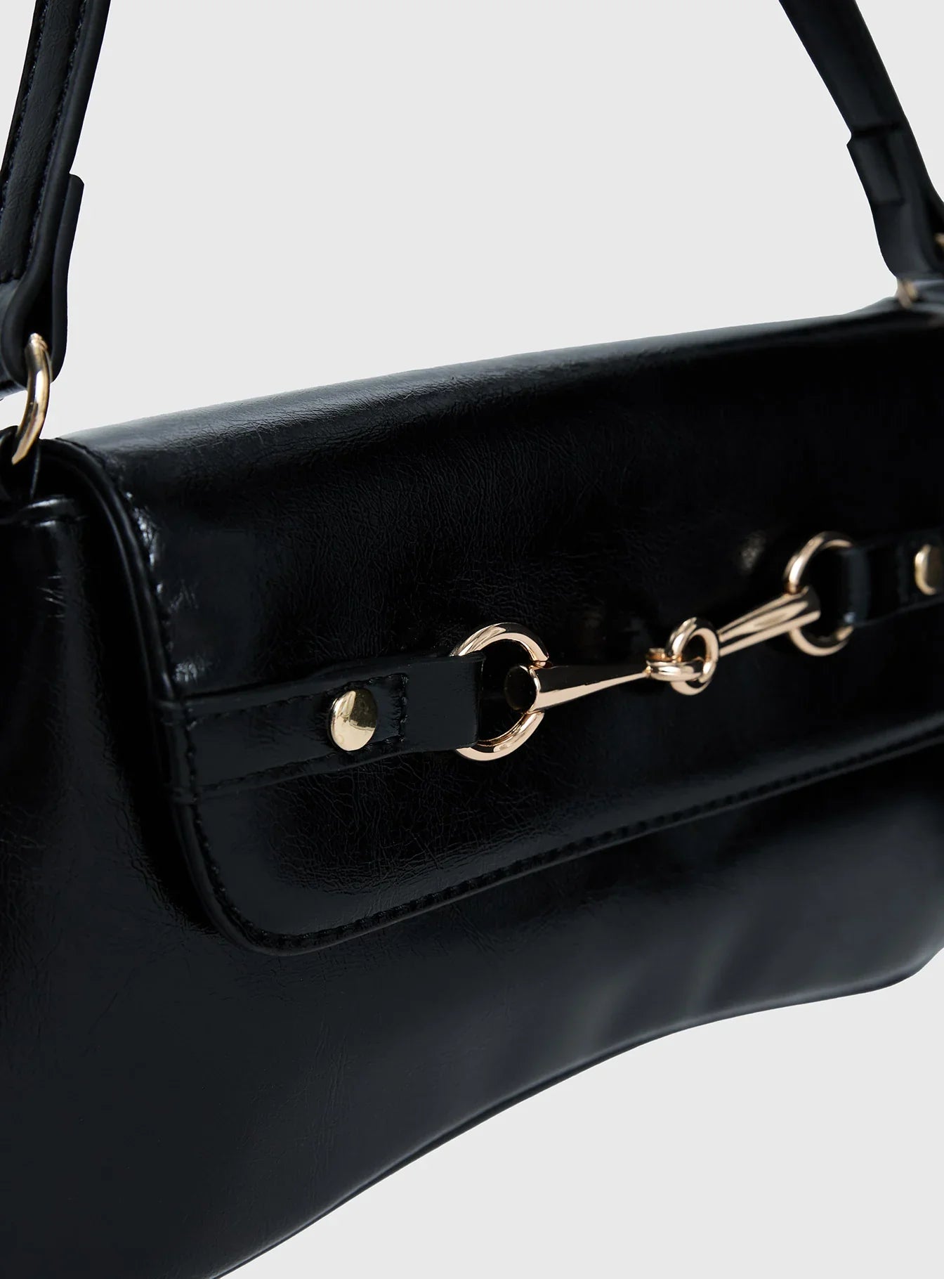 Pulse Shoulder Bag Black Gold