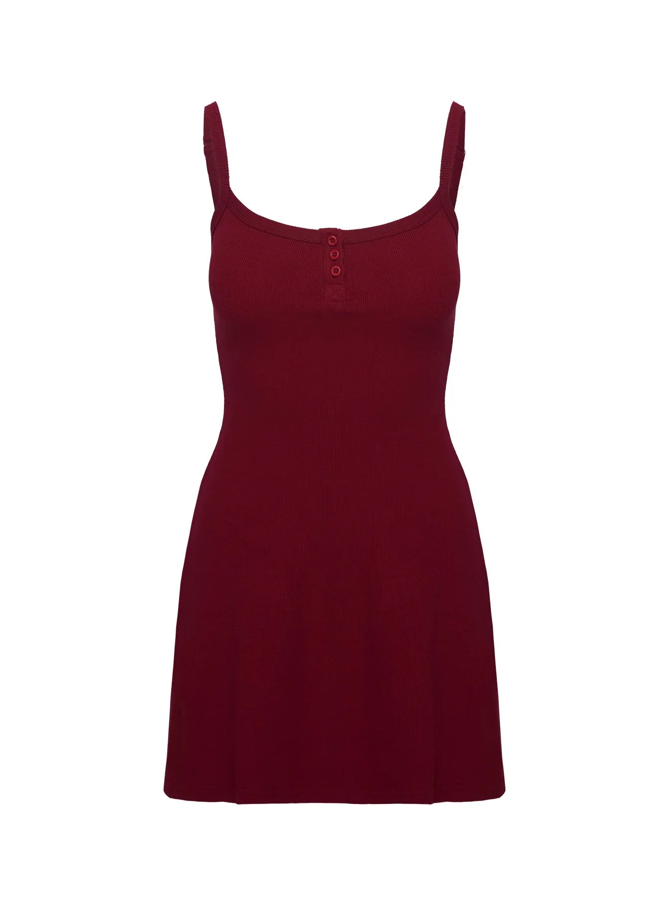 Baseline Rib Mini Dress Red