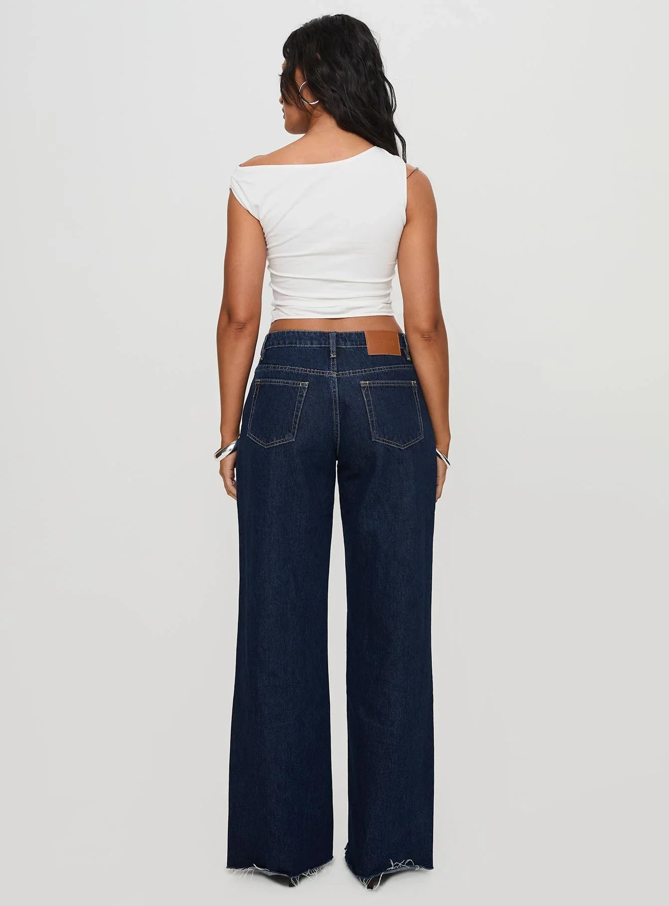 Darla Low Rise Straight Leg Jean Dark Blue Wash Petite