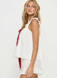 Sweetest Dreams Sleep Frill Top Cream