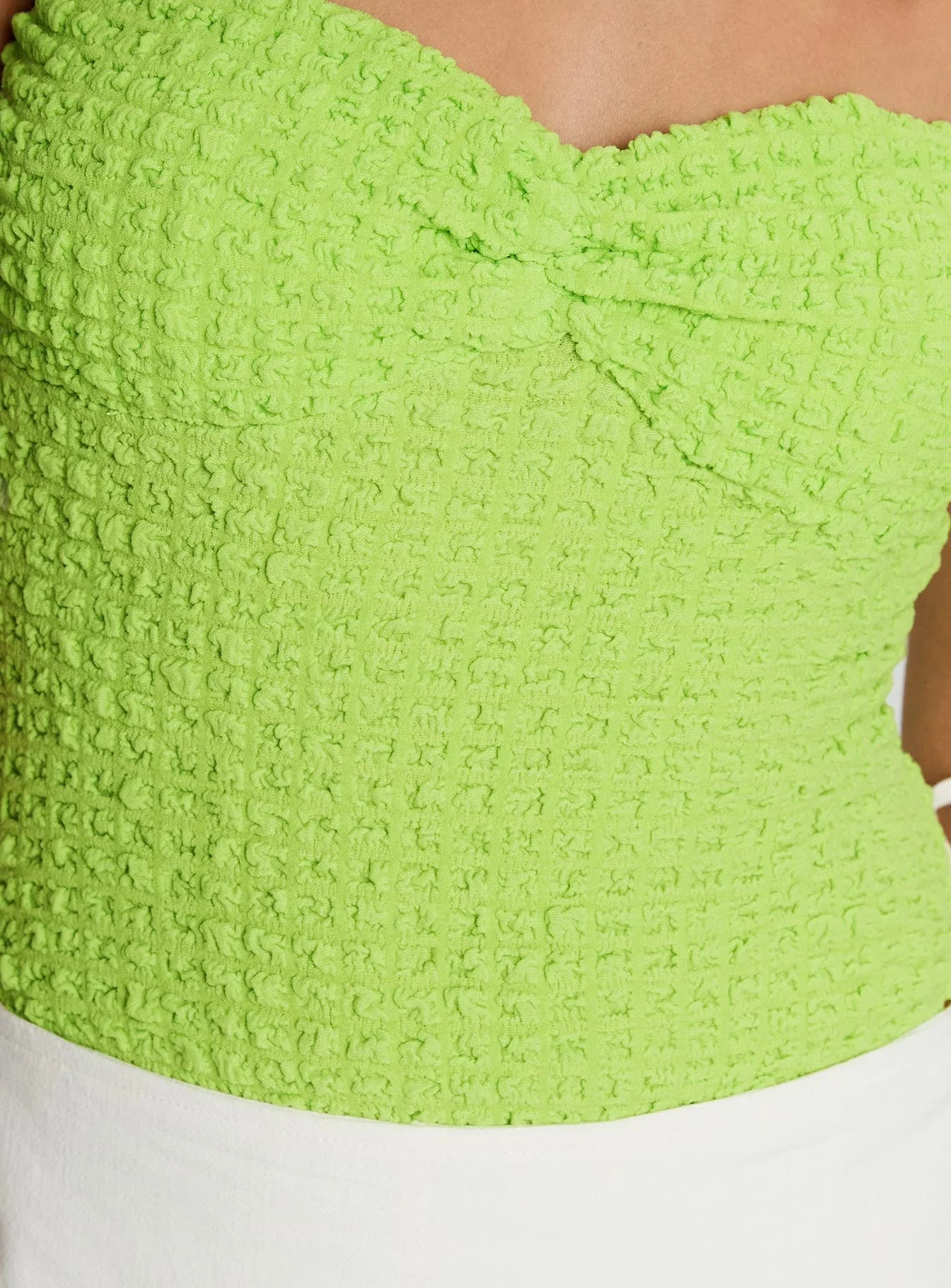 Private Party Strapless Bodysuit Green