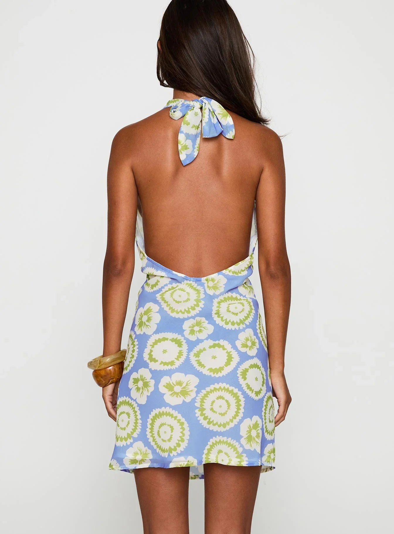 Neelia Mini Dress Blue Yellow