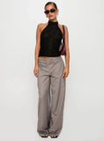 Hotter Than Fire Lace Halter Top Black