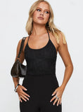 Fuel My Soul Lace Bodysuit Black