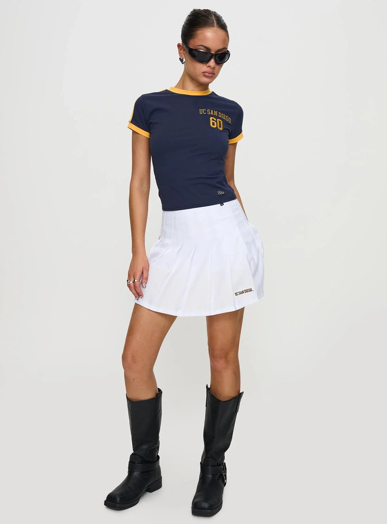 UCSD Goalie Baby Tee Navy