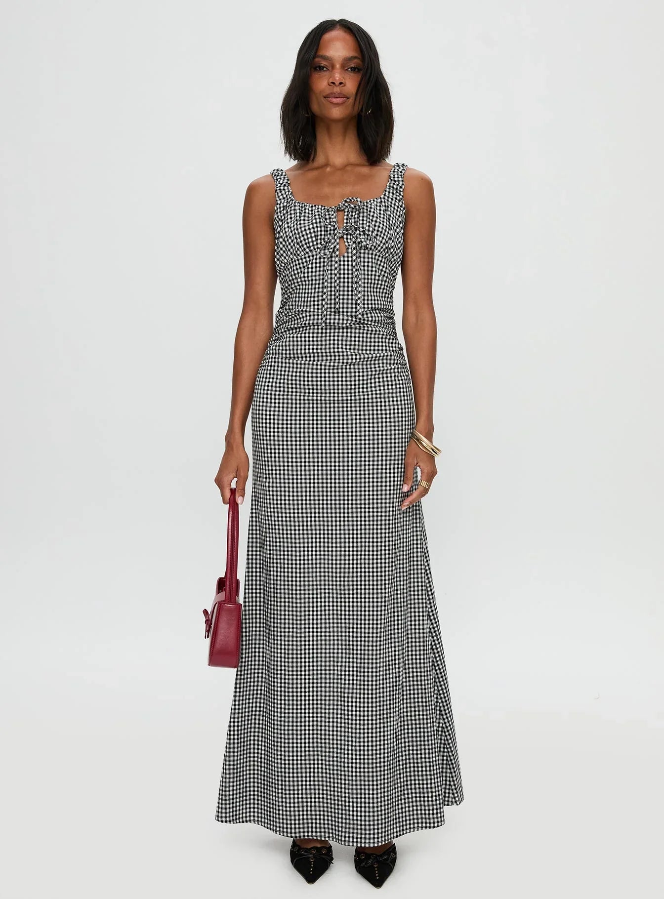 Roundtrip Maxi Dress Black White