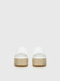 Arton Espadrille Platform Sandals White