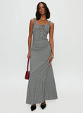 Roundtrip Maxi Dress Black White