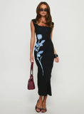 Davien Reversible Maxi Dress Blue Black