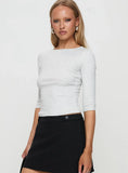 Elaia 3 4 Sleeve Top Grey Marle