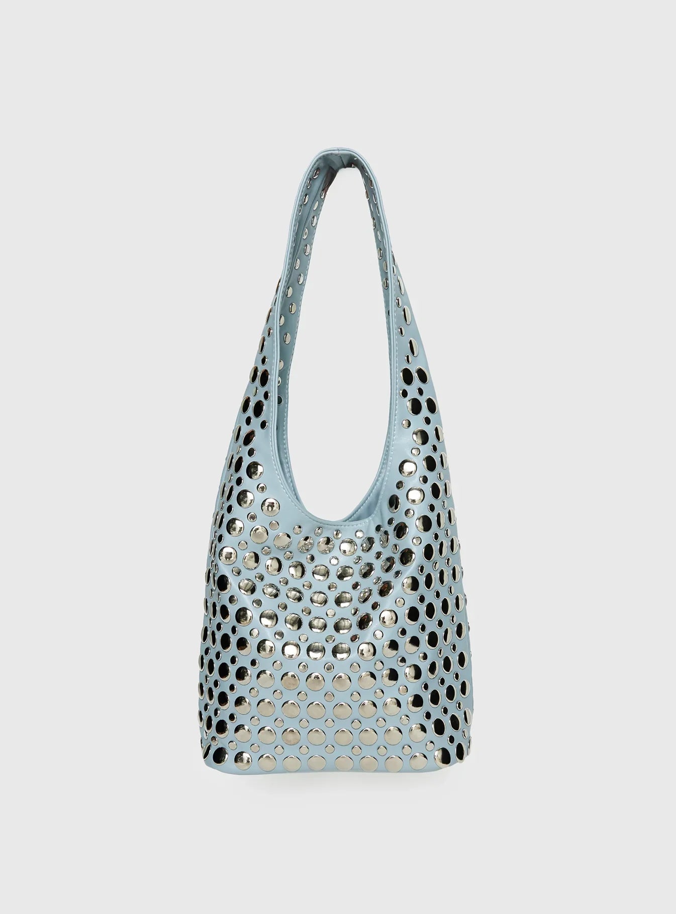 In The Crowd Shoulder Bag Blue Silver
