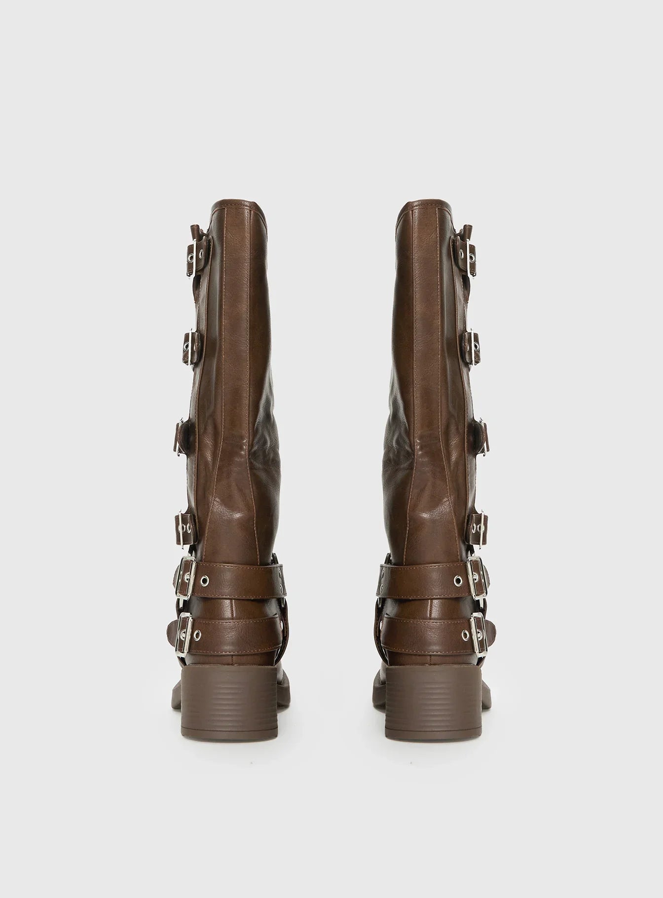 Buckle Down Boots Brown