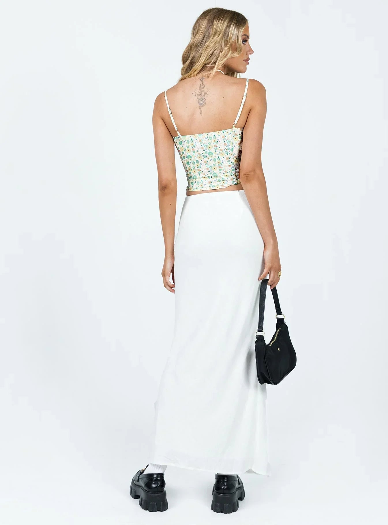Jodie Maxi Skirt White