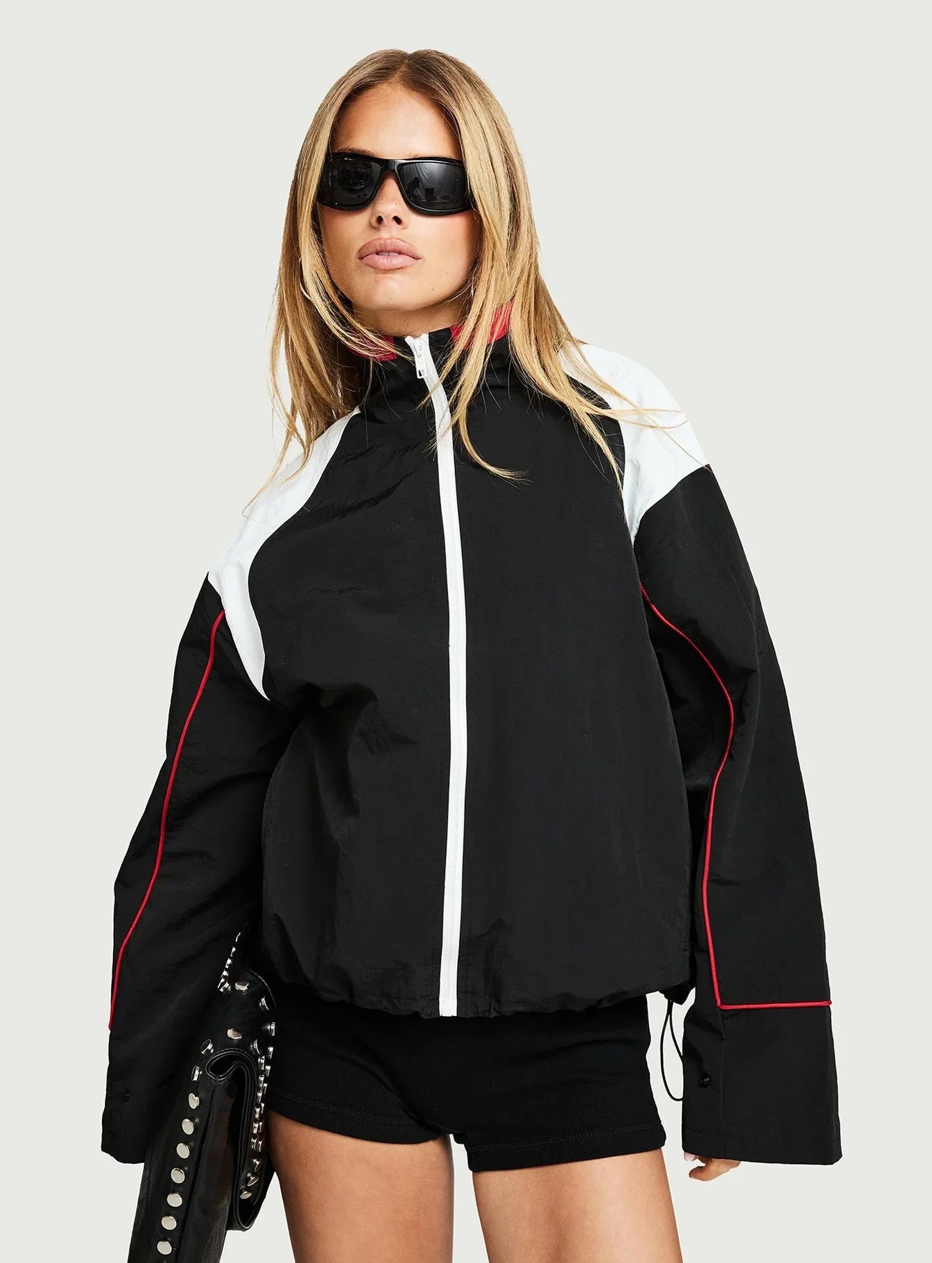 Shoreline Windbreaker Noir White