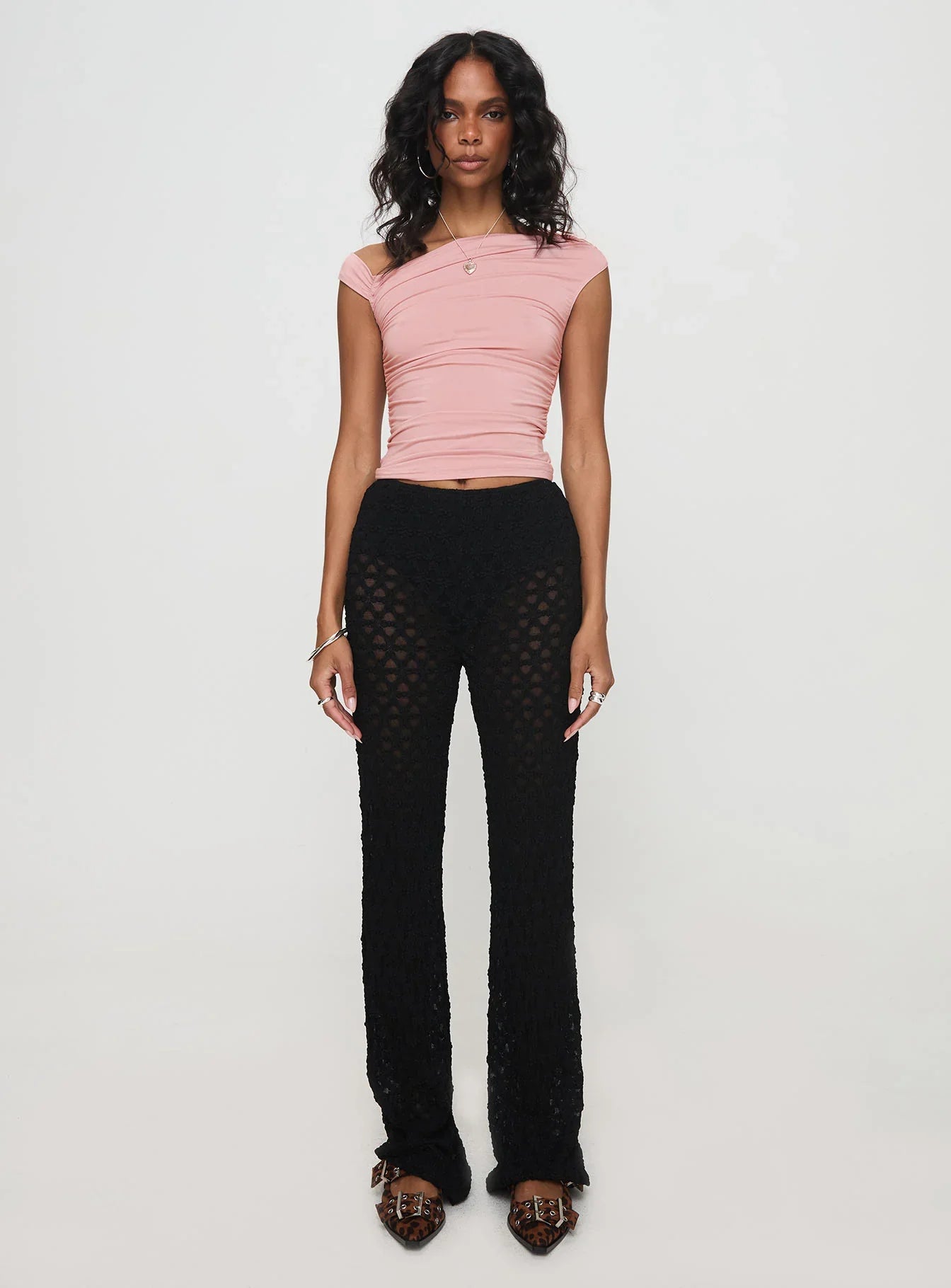 Call It What You Want Mesh Pants Black