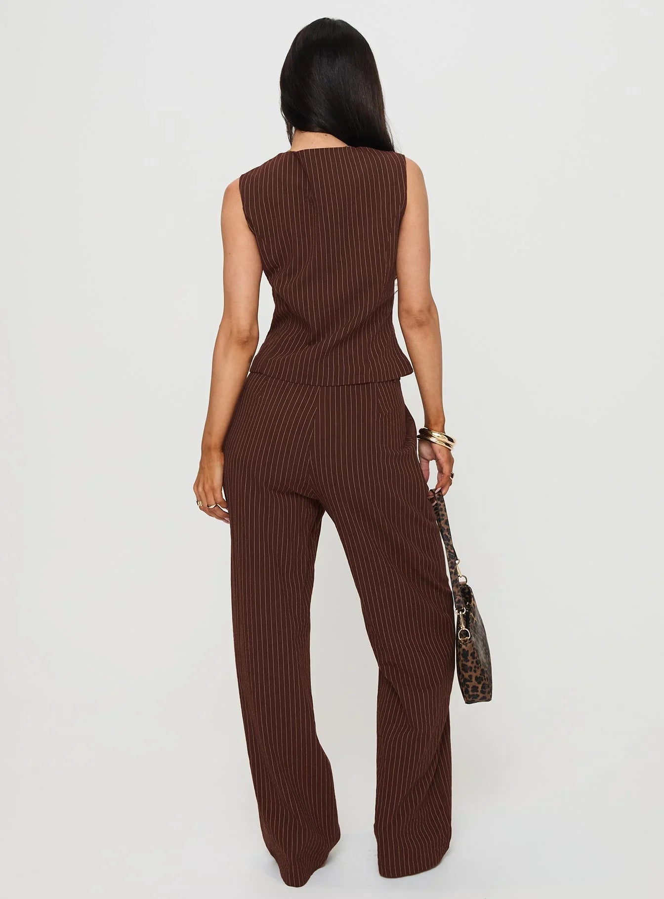 That Sweet Set Brown Pinstripe