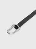 Leto Belt Black Silver