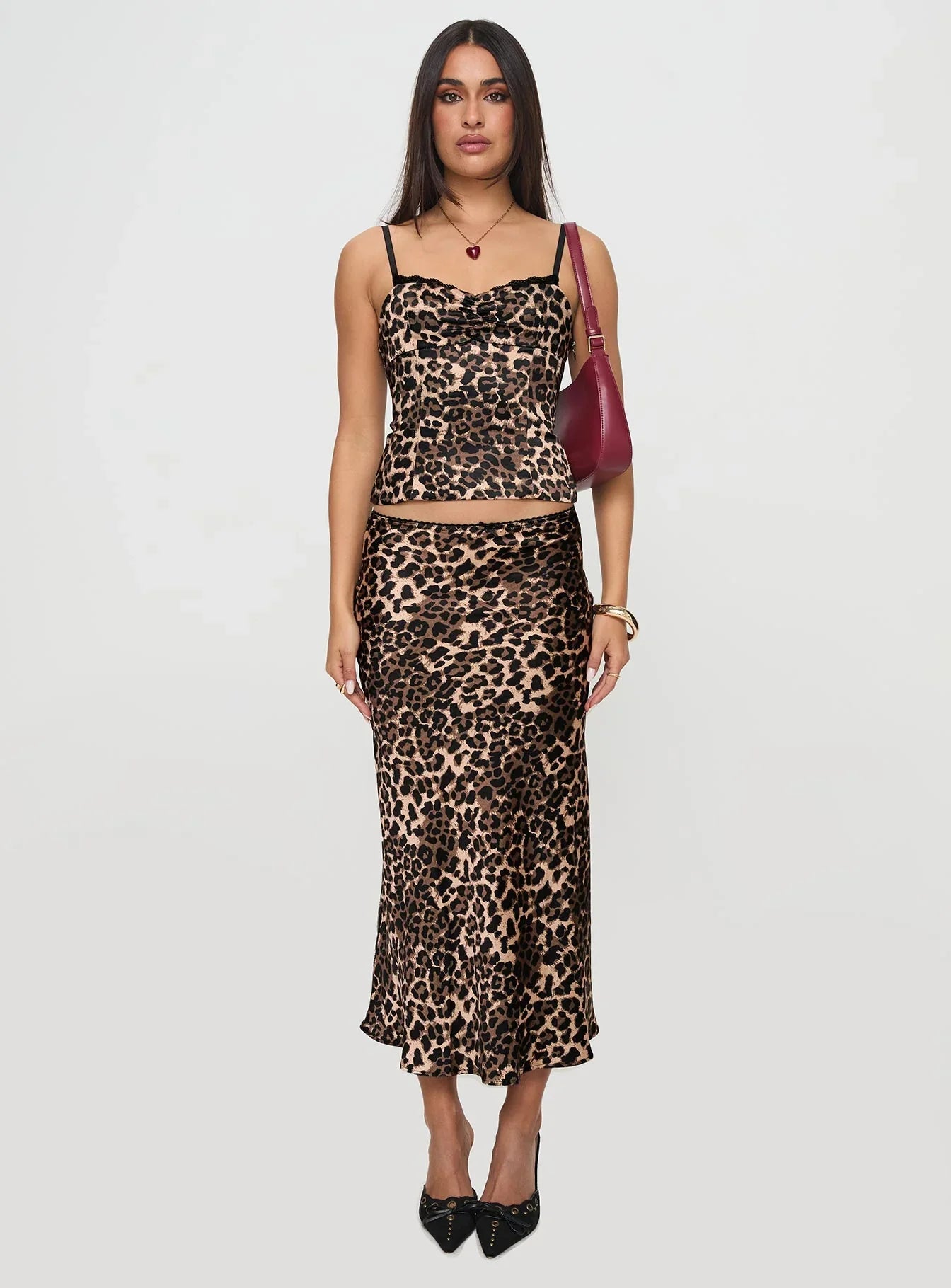 Enigmatic Maxi Skirt Leopard