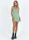 Nellie Mini Dress Basil