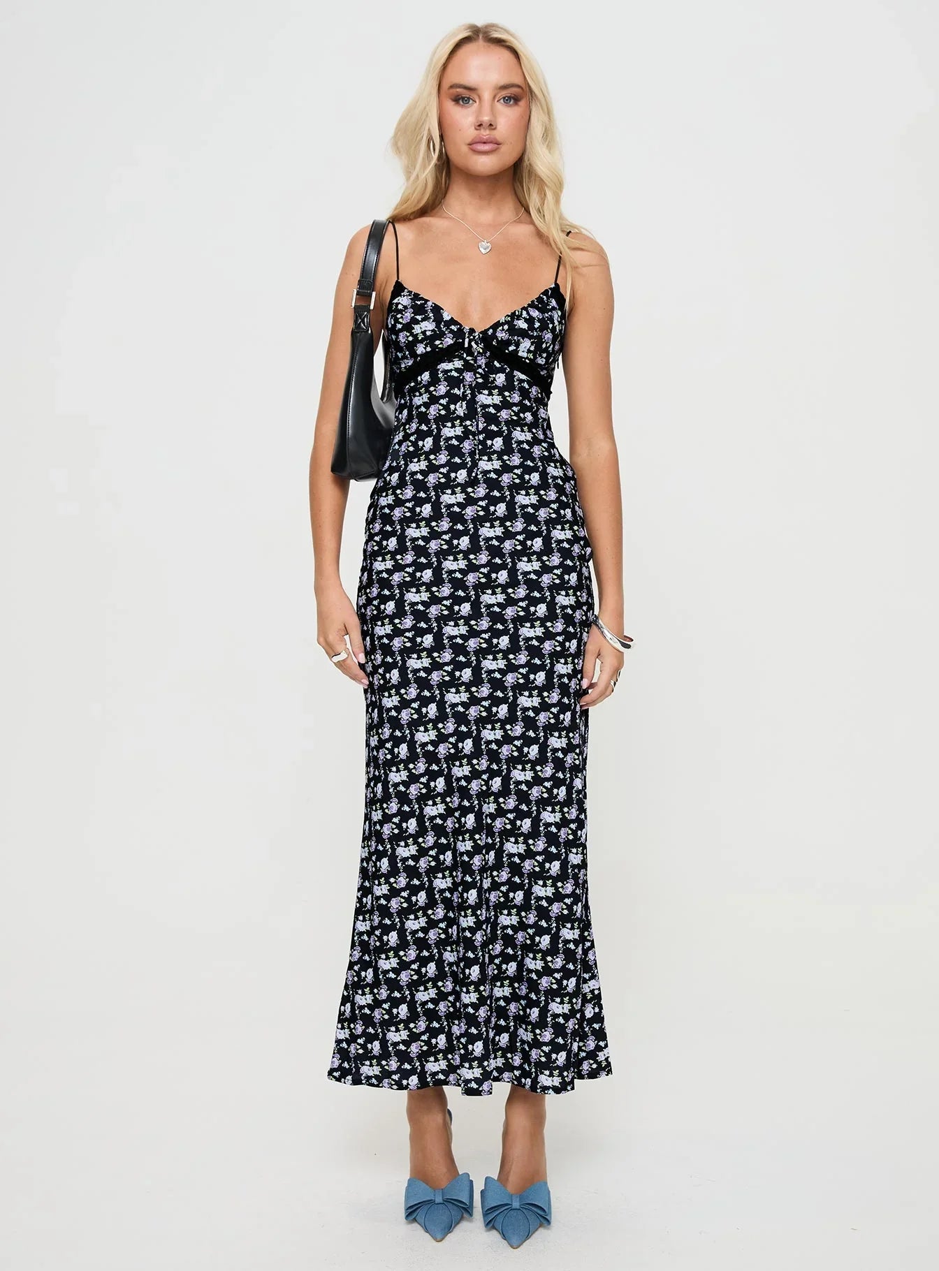 Emily Maxi Dress Black Floral