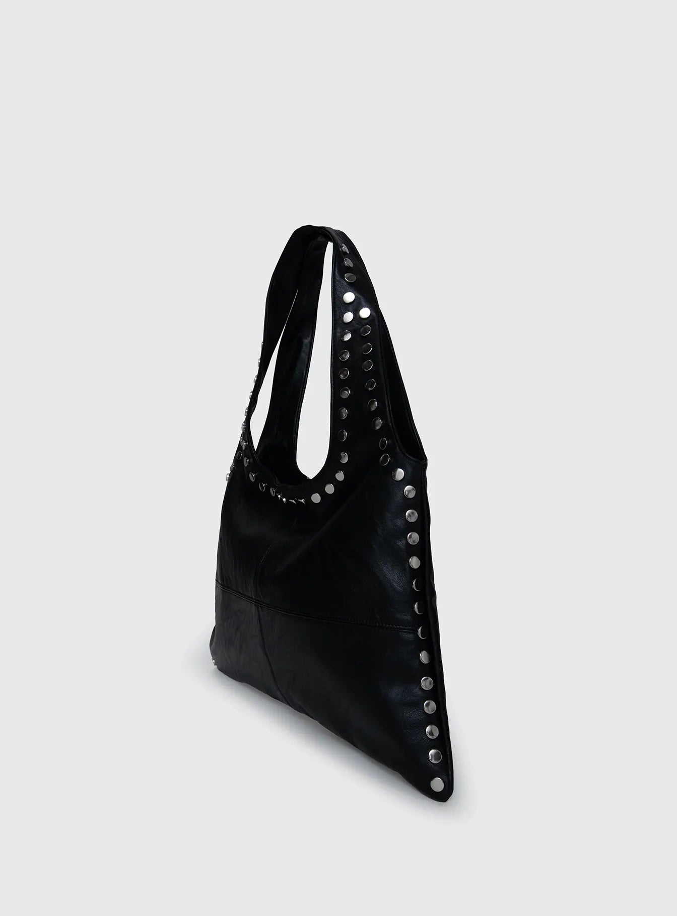 Tell The Truth Studded Bag Black Silver