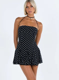 Delamere Mini Dress Black White