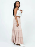 Miriah Maxi Skirt Beige