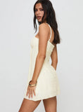 Melrose Nights Mini Dress Cream