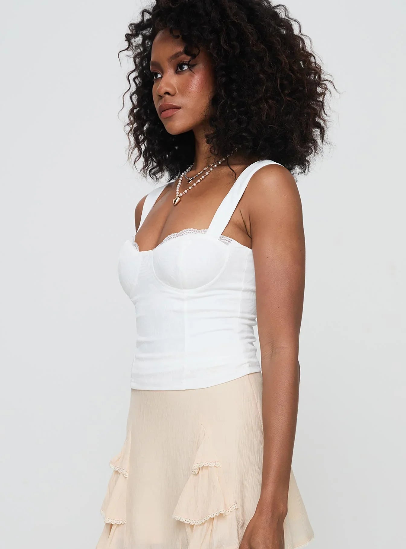 Hazeel Top White