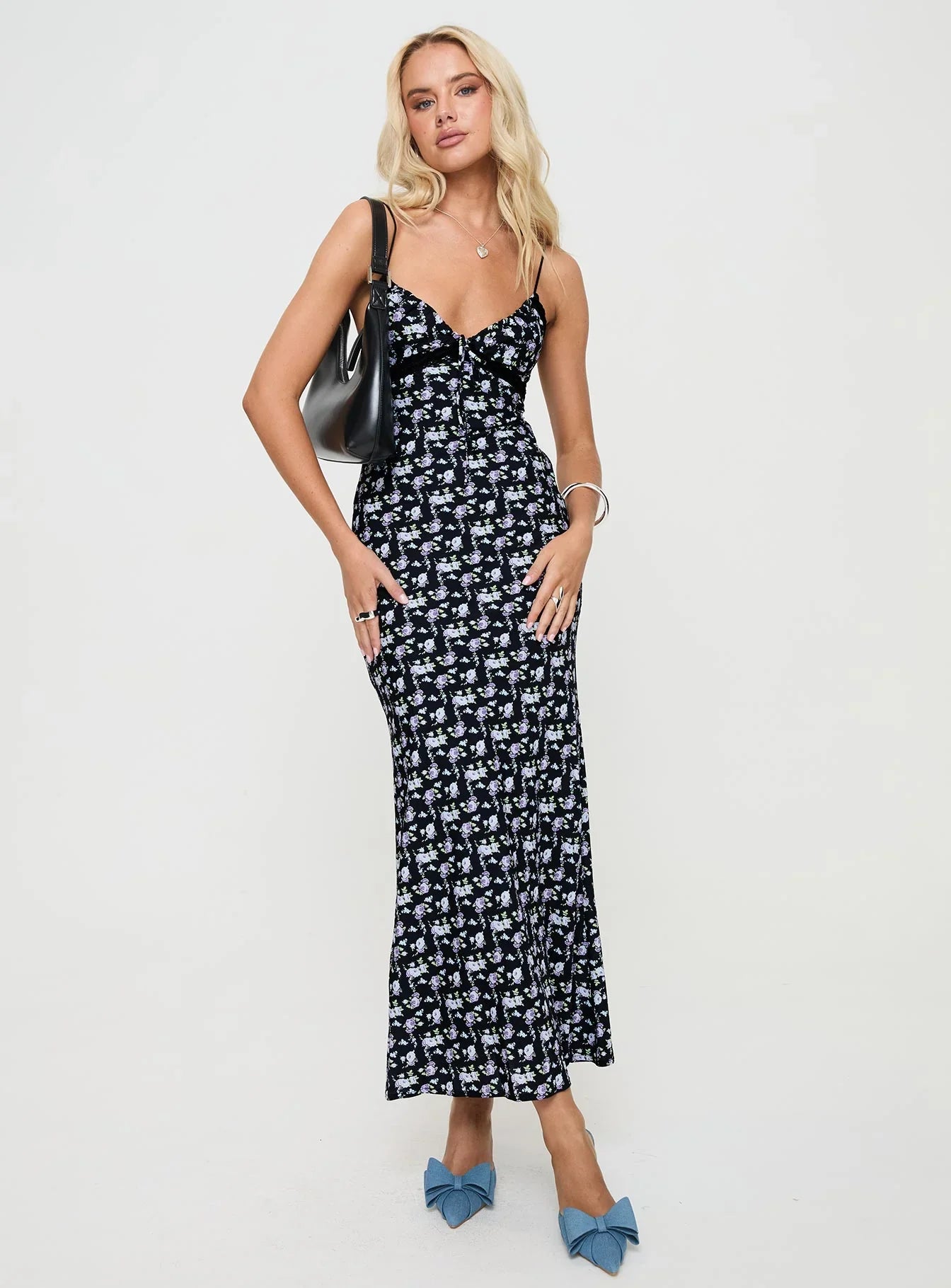 Emily Maxi Dress Black Floral