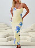 Katrine Flower Maxi Dress Cream
