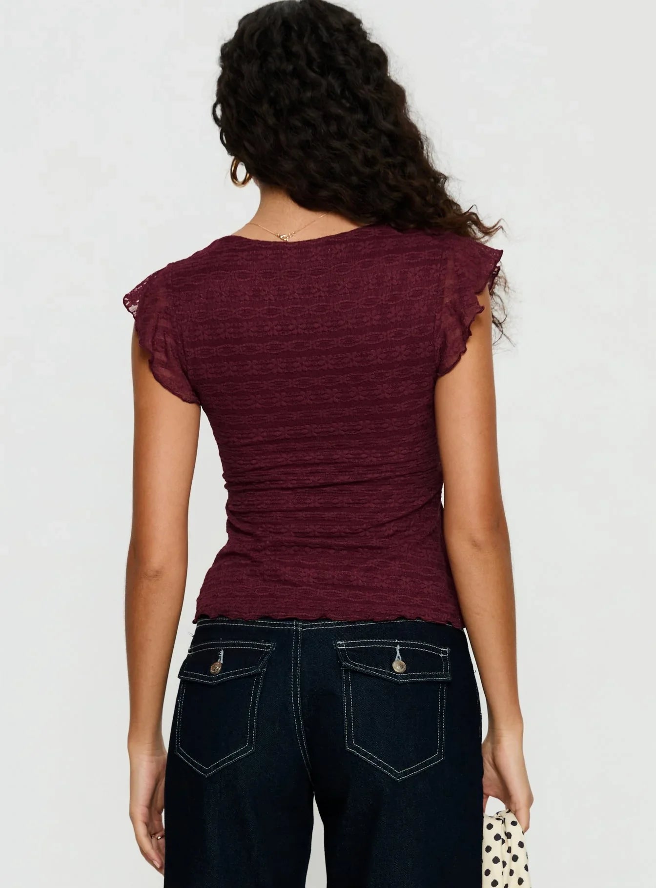 Auroraah Frill Top Cherry
