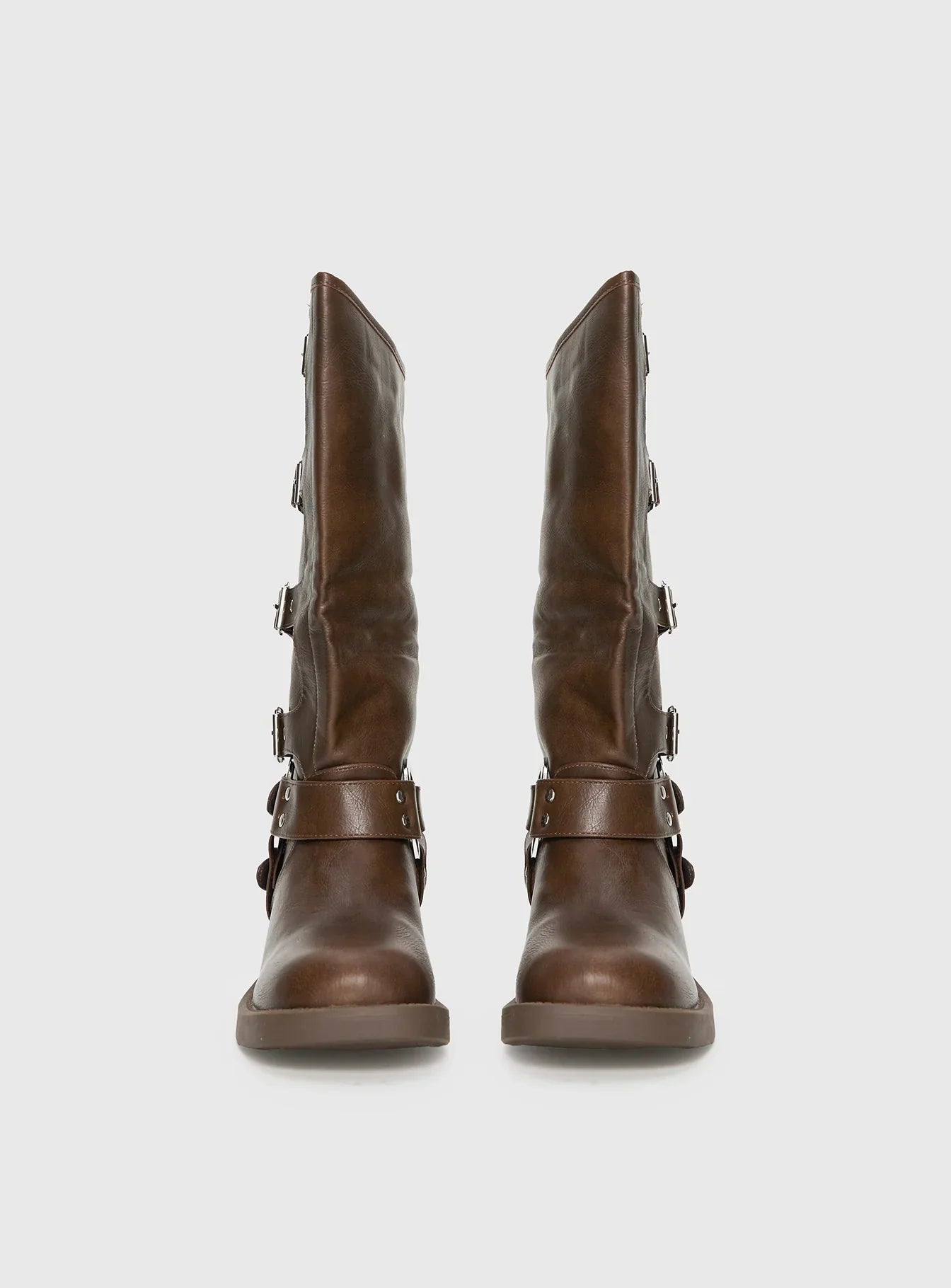 Buckle Down Boots Brown