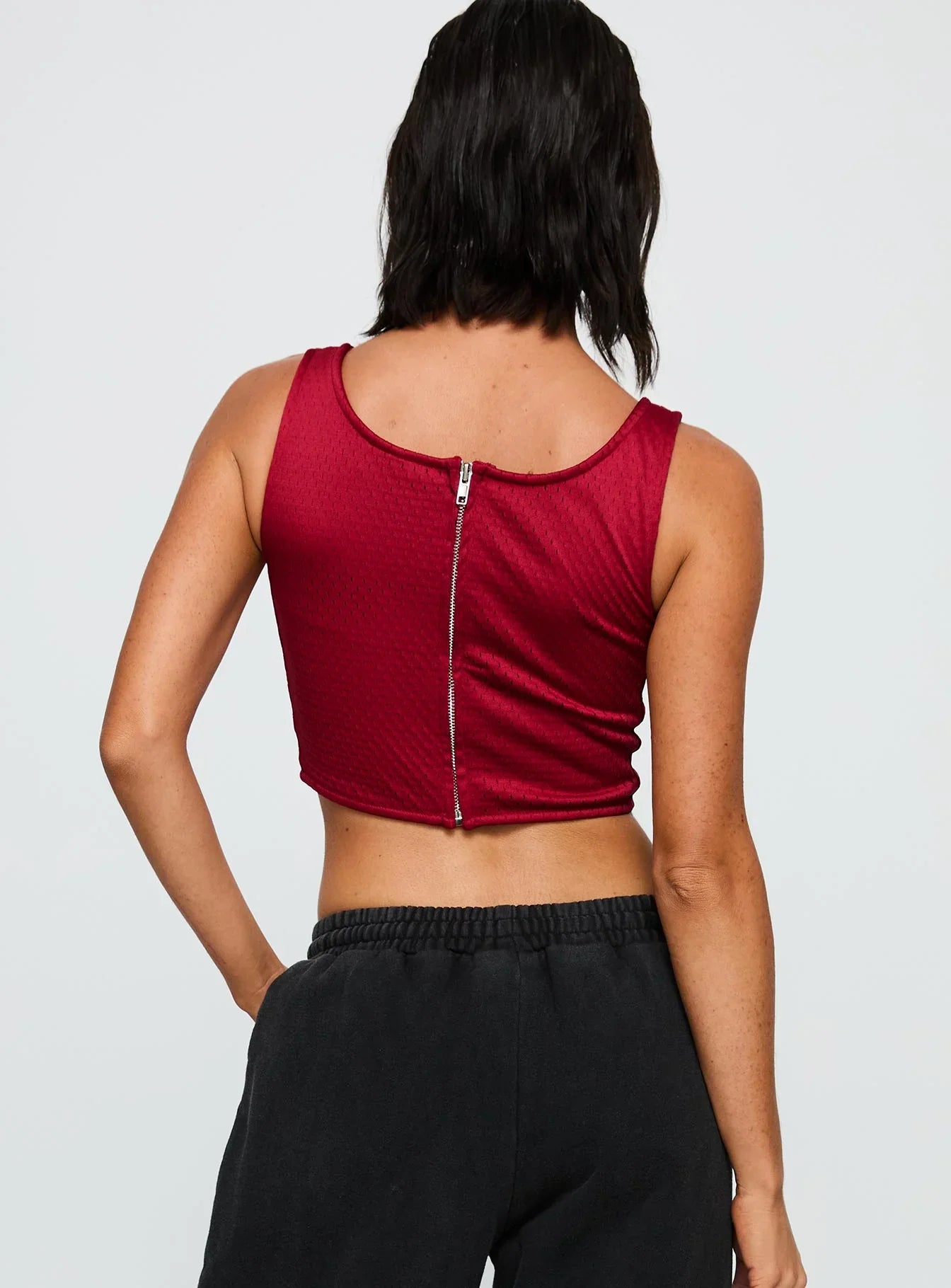USC Jersey Corset Top Cardinal