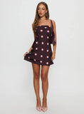 Phillipa Mini Dress Plum Pink Polka Dot