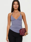 Jessicca Hardware Detail Cami Top Blue