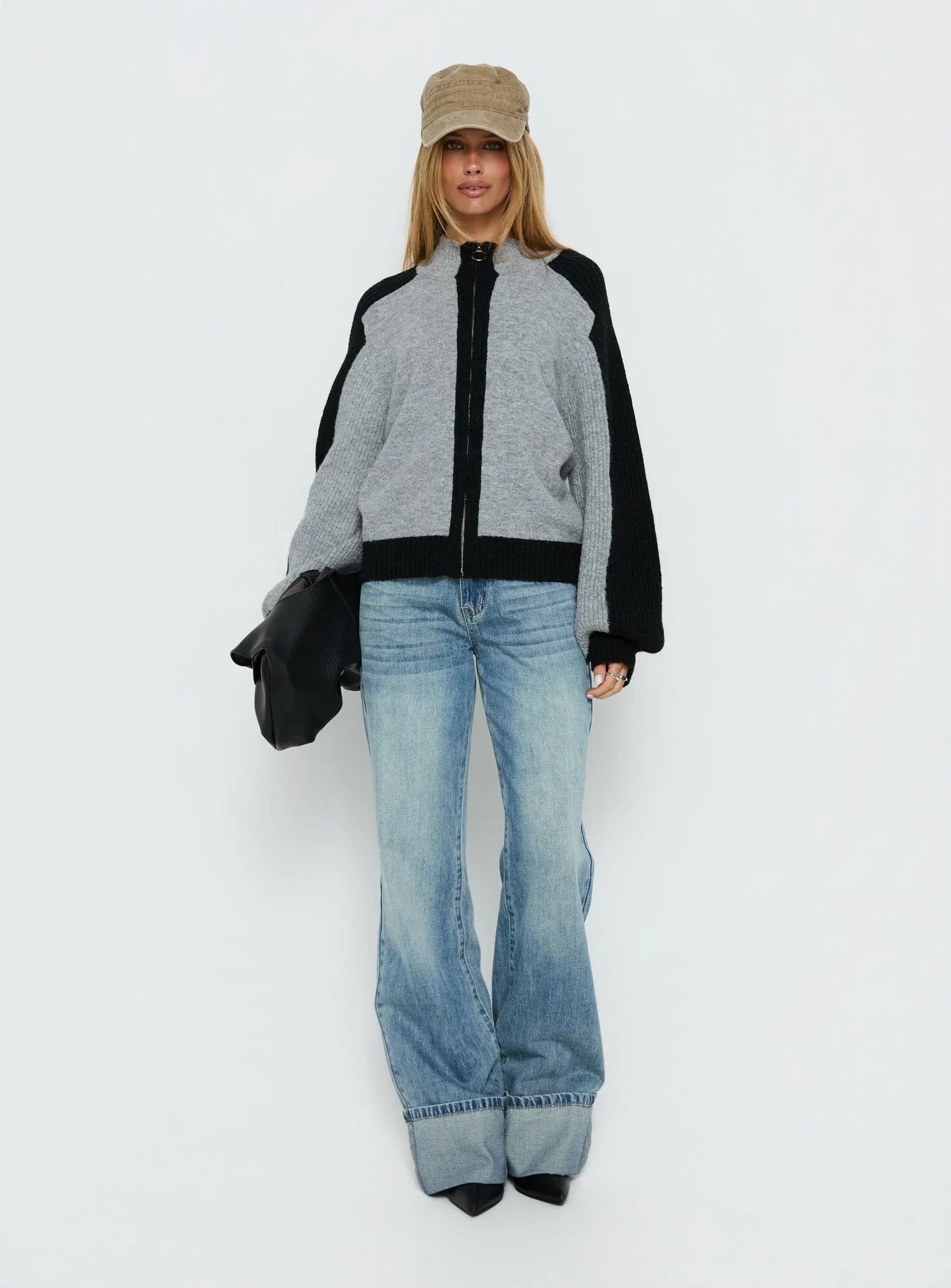 Asrar Jumper Grey Black