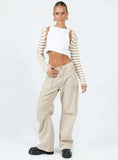Aytan Bolero Sweater Beige White