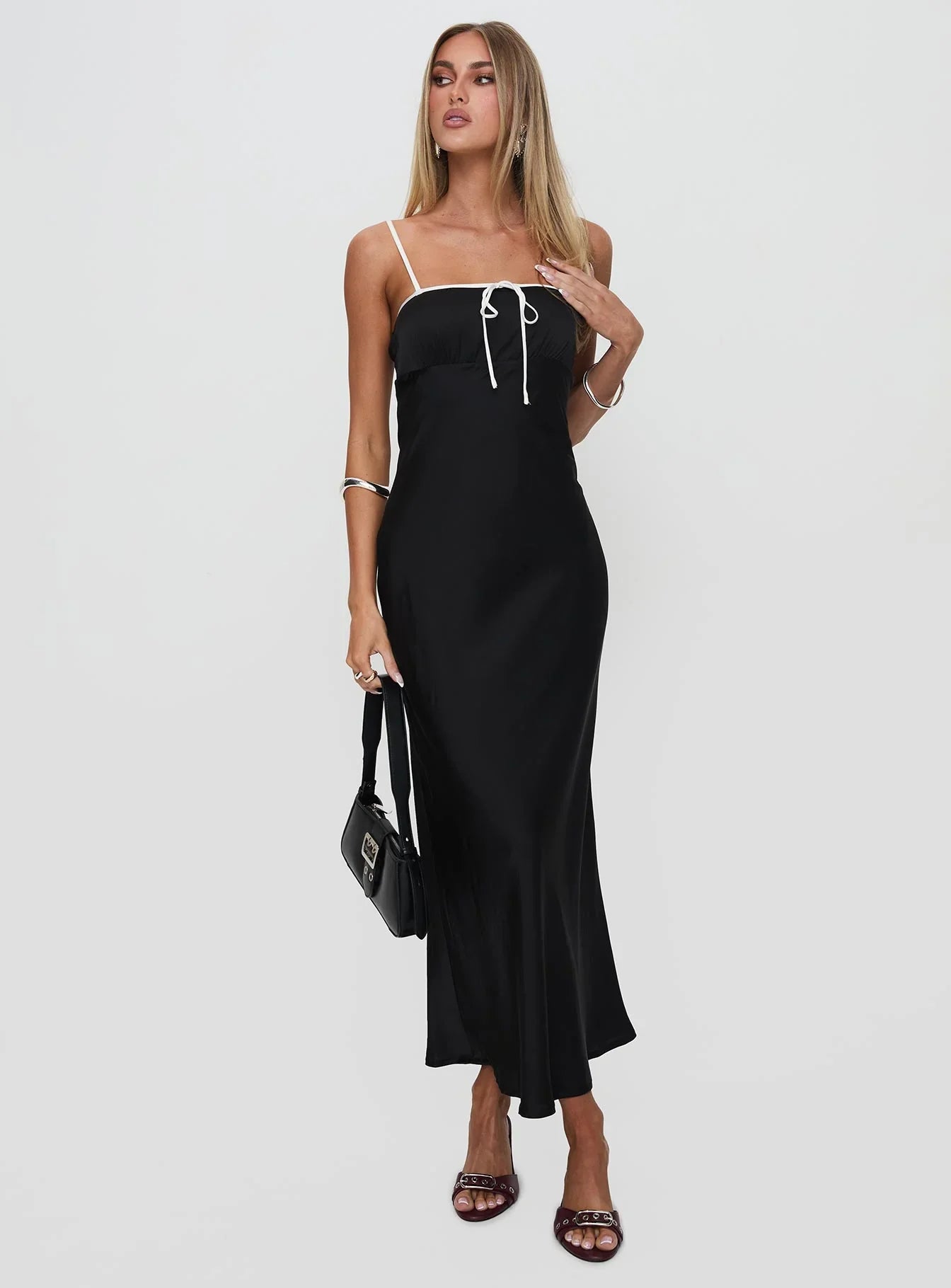 Vasiliki Maxi Dress Black White