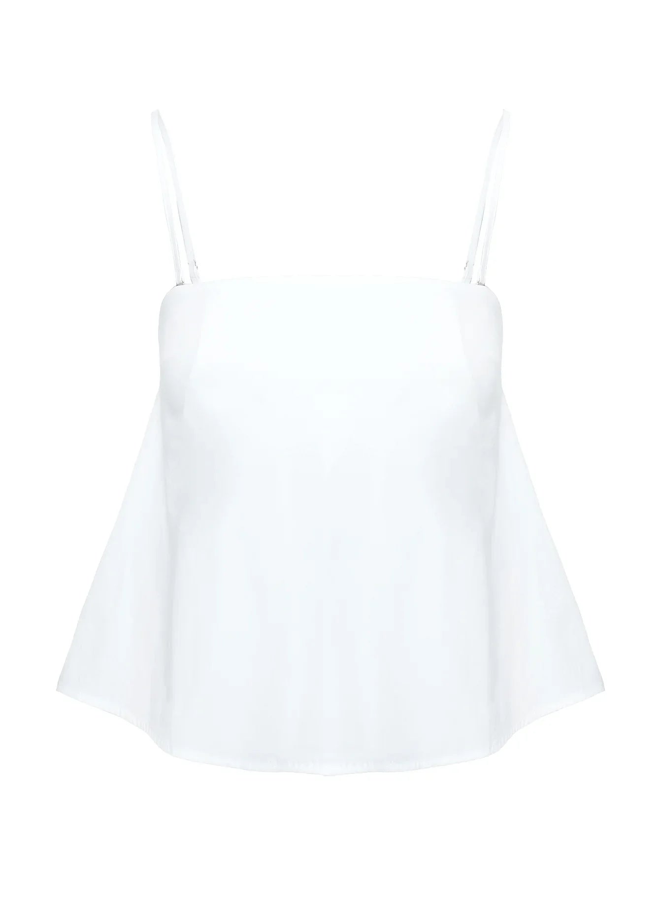 Trapeze Strapless Top White