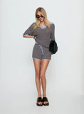Serenique Knit Shorts Blue Chocolate
