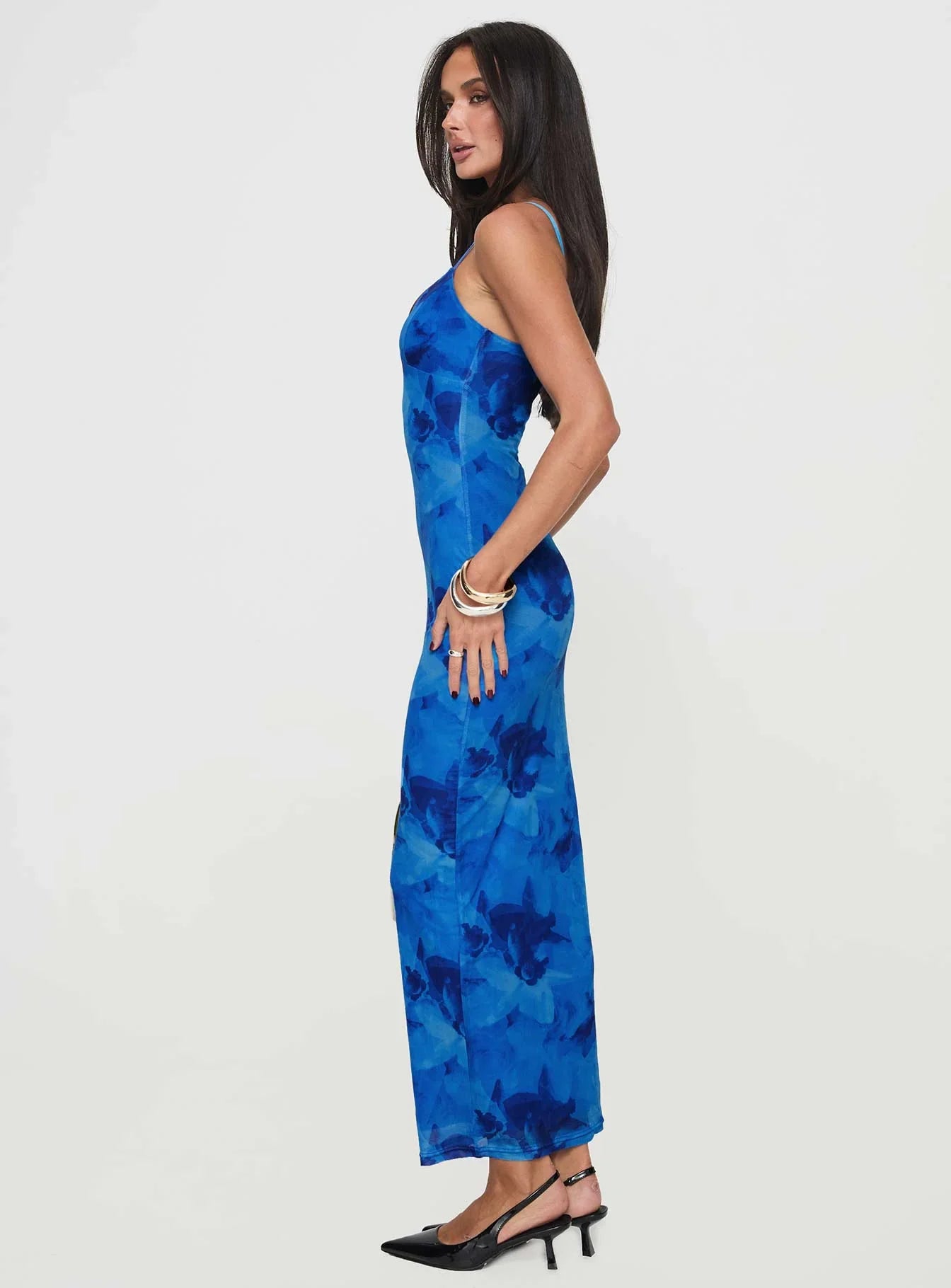 Hathaway Maxi Dress Blue Floral