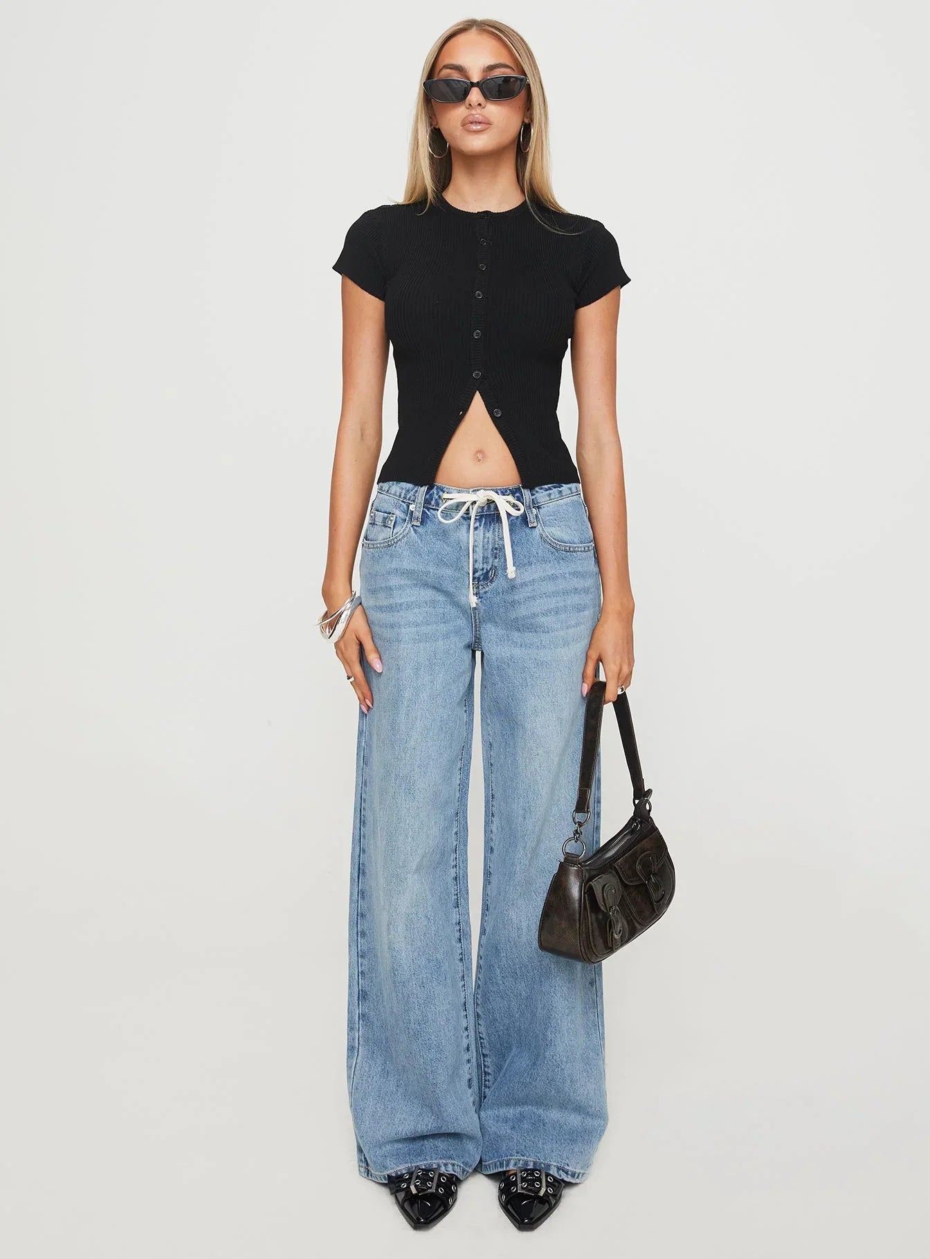 Suzu Knit Top Black