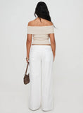 Vendi Low Rise Pant White Petite