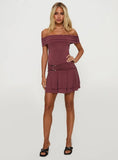 Primadonna Off The Shoulder Mini Dress Mauve