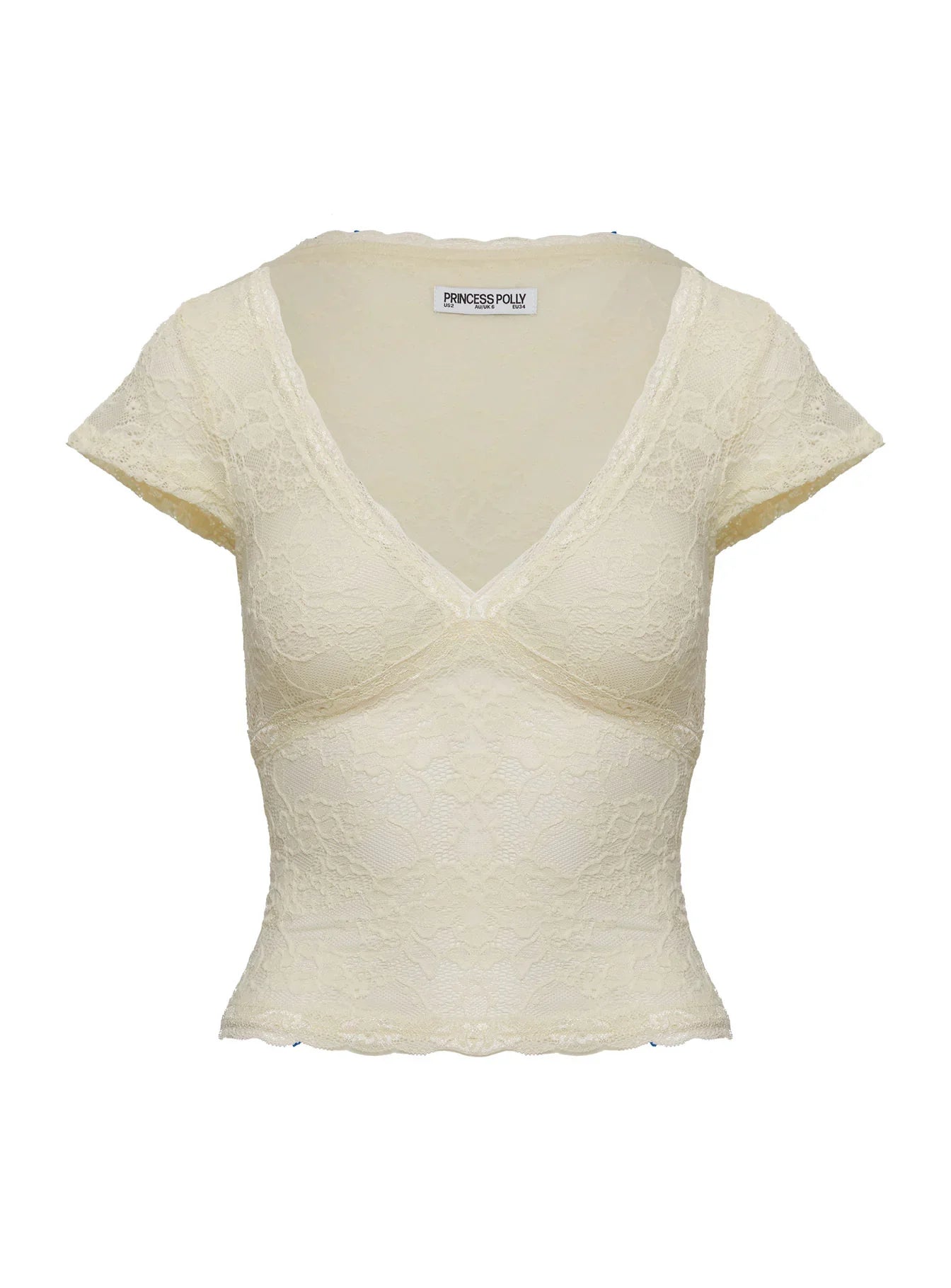 Most Ardently Lace Top Cream