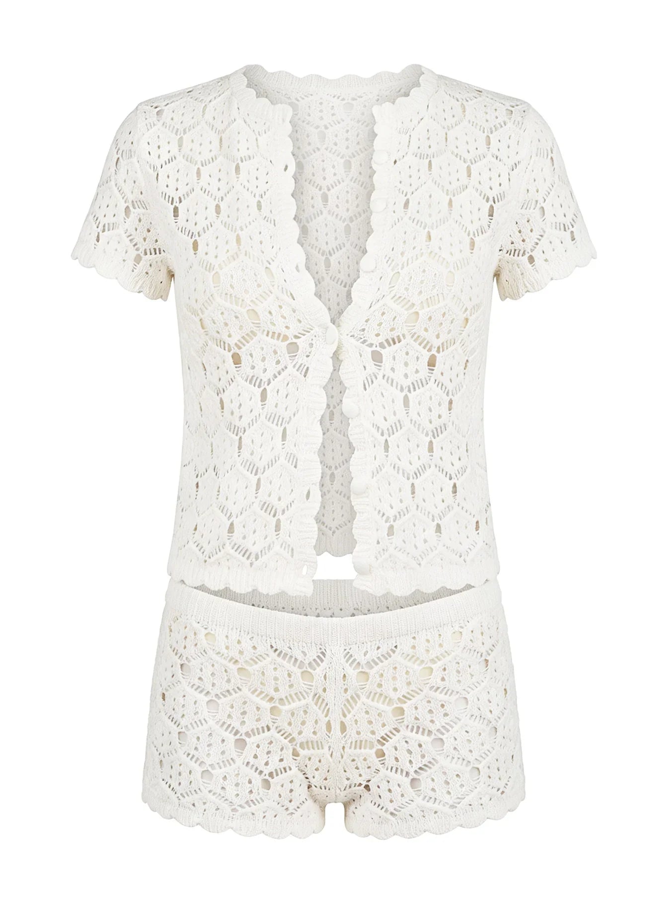 Sun Still Shines Crochet Set White